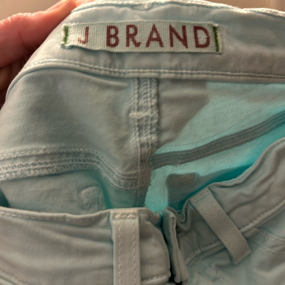 J BRAND Spring Aqua Skinny Pants/Jeans - Size 25 - 98% Cotton - Great Condition